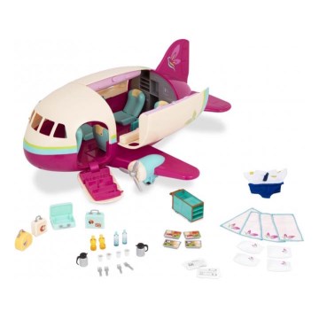 Li'l Woodzeez - Hrací set letadlo s doplňky