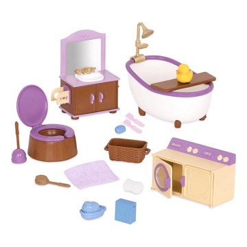 Li'l Woodzeez - Hrací set nábytek do koupelny