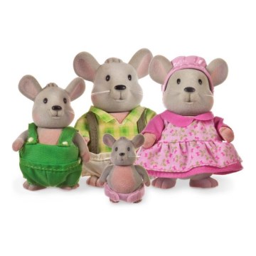 Li'l Woodzeez - Set postaviček HANDYDANDY rodina myší