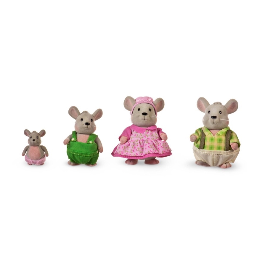 Li'l Woodzeez - Set postaviček HANDYDANDY rodina myší