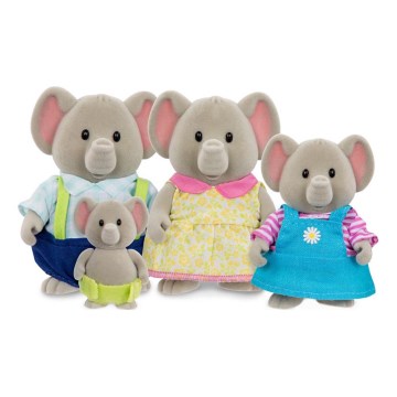 Li'l Woodzeez - Set postaviček OLIPHANT rodina slonů