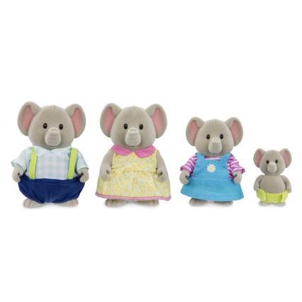 Li'l Woodzeez - Set postaviček OLIPHANT rodina slonů