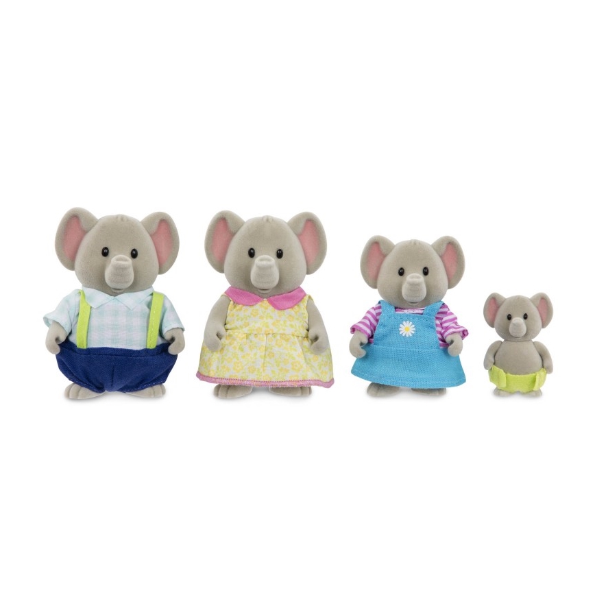 Li'l Woodzeez - Set postaviček OLIPHANT rodina slonů