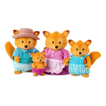 Li'l Woodzeez - Set postaviček TIPPYTAIL rodina lišek