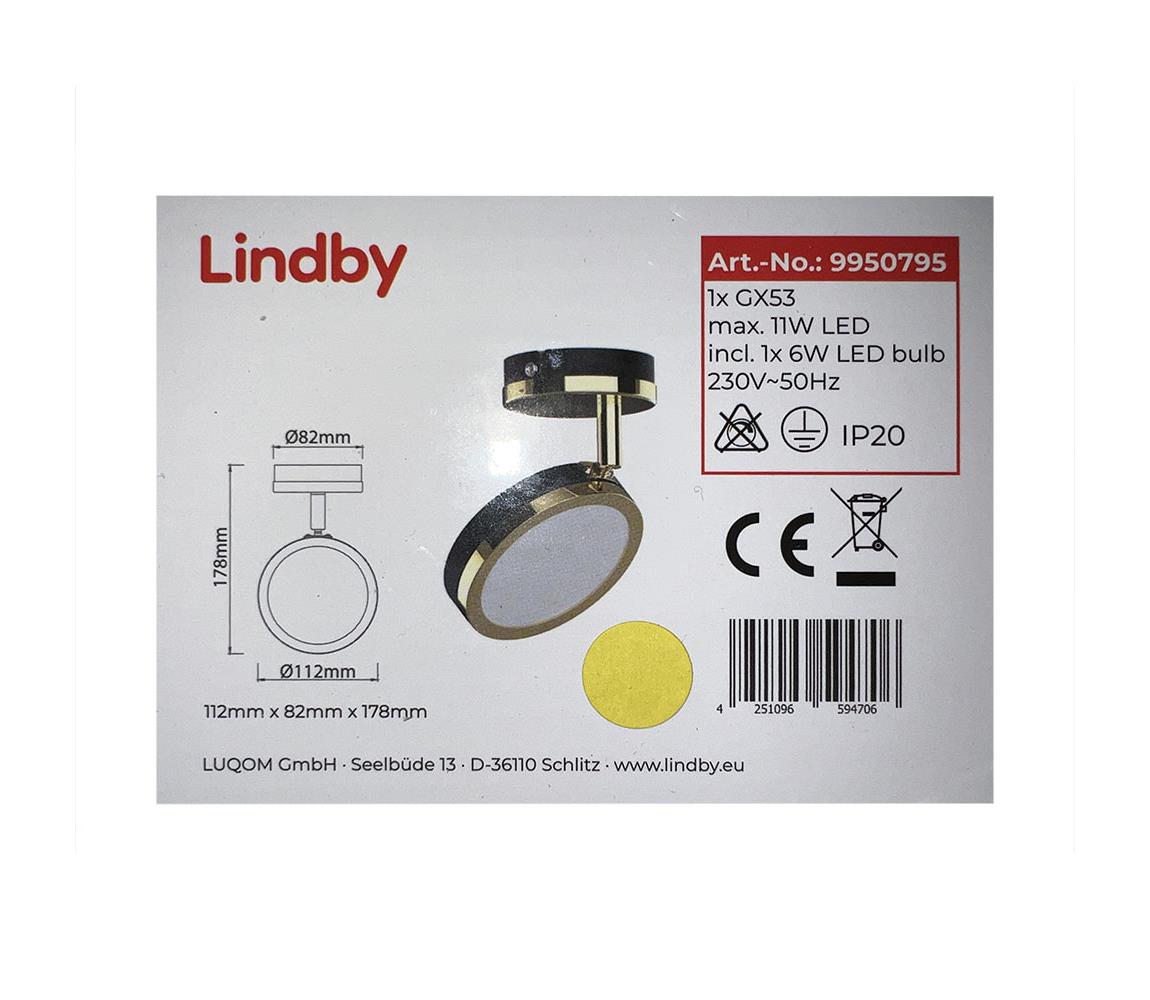 Lindby Lindby - LED Bodové svítidlo 1xG53/6W/230V 