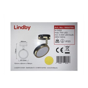Lindby - LED Bodové svítidlo 1xGX53/6W/230V