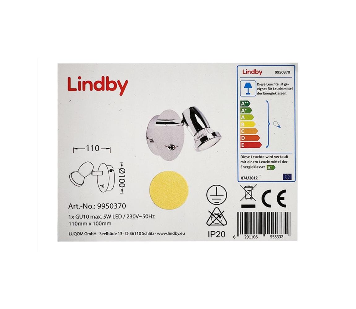 Lindby Lindby - LED Nástěnné bodové svítidlo ARMINIUS 1xGU10/5W/230V 