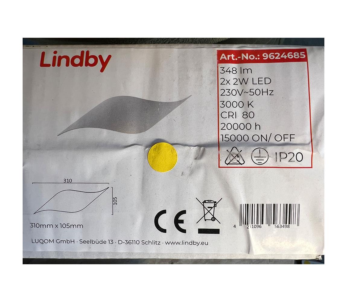 Lindby Lindby - LED Nástěnné svítidlo SALKA 2xLED/2W/230V 