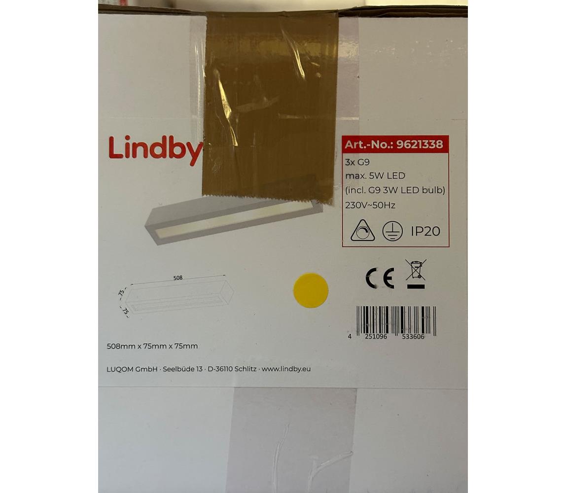 Lindby Lindby - LED Nástěnné svítidlo TJADA 3xG9/3W/230V LW0302