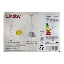 Lindby - LED RGB Stmívatelný lustr na lanku CAROLLE LED/10W/230V + DO