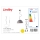 Lindby - LED RGBW Stmívatelný lustr na lanku CAROLLE 1xE27/10W/230V Wi-Fi Tuya