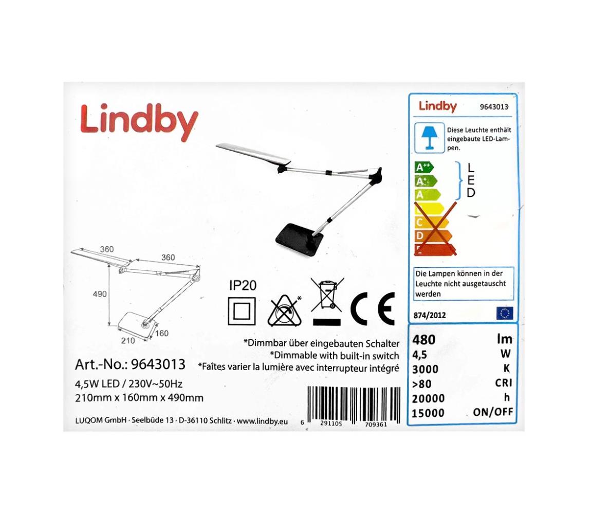 Lindby Lindby - LED Stmívatelná dotyková stolní lampa FELIPE LED/4,5W/230V 