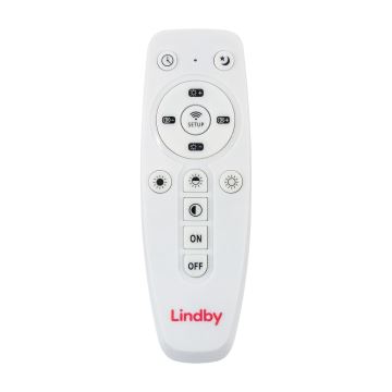 Lindby - LED Stmívatelné stropní svítidlo LIVEL LED/27W/230V + dálkové ovládání