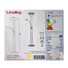 Lindby - LED Stojací lampa DIMITRA LED/20W/230V + LED/5W/230V