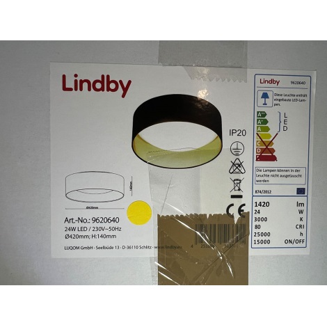 Lindby - LED Stropní svítidlo COLEEN LED/24W/230V