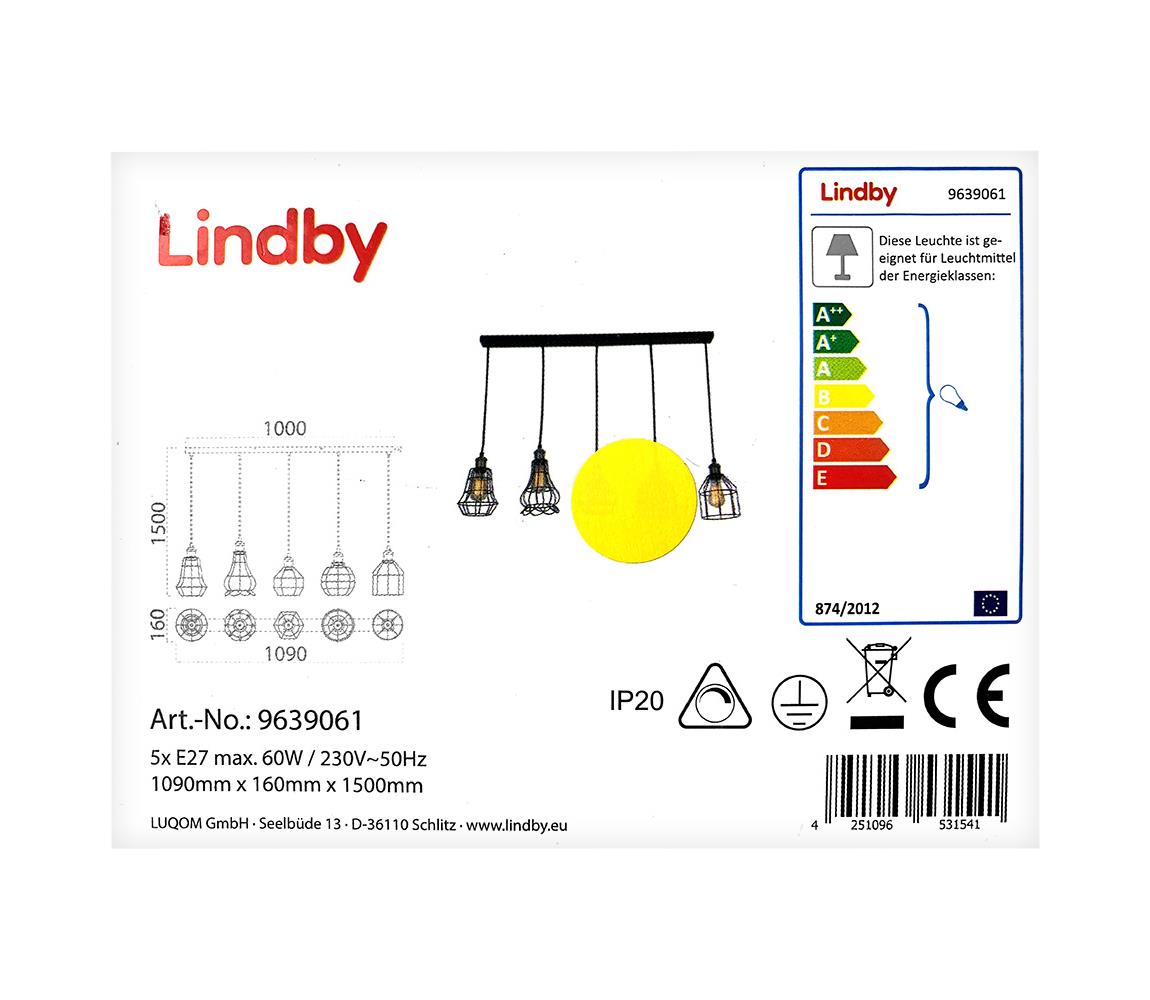 Lindby Lindby - Lustr na lanku ALBERTA 5xE27/60W/230V LW0120