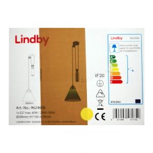 Lindby - Lustr na lanku ALECKS 1xE27/60W/230V