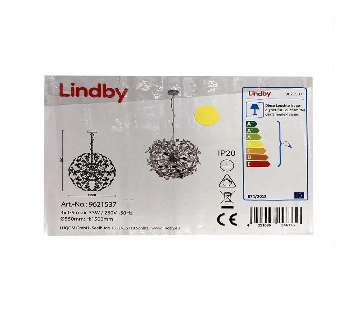 Lindby Lindby - Lustr na lanku BJARNE 4xG9/33W/230V 