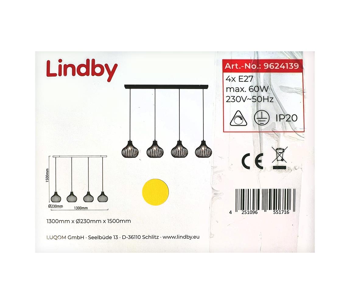 Lindby Lindby - Lustr na lanku FRANCES 4xE27/60W/230V LW0612