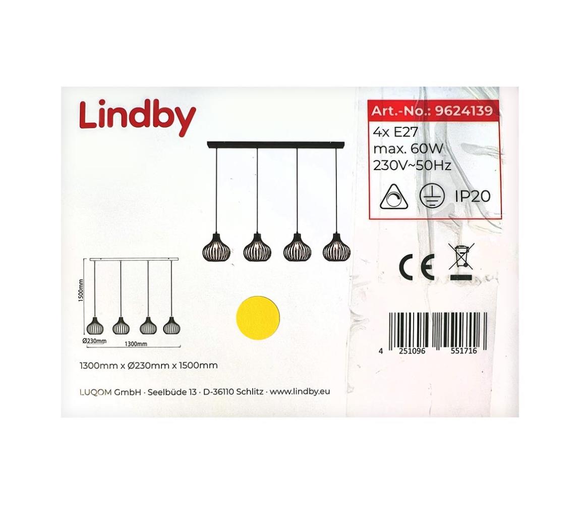 Lindby Lindby - Lustr na lanku FRANCES 4xE27/60W/230V 