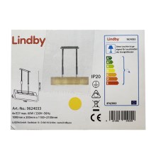 Lindby - Lustr na lanku MARIAT 4xE27/60W/230V