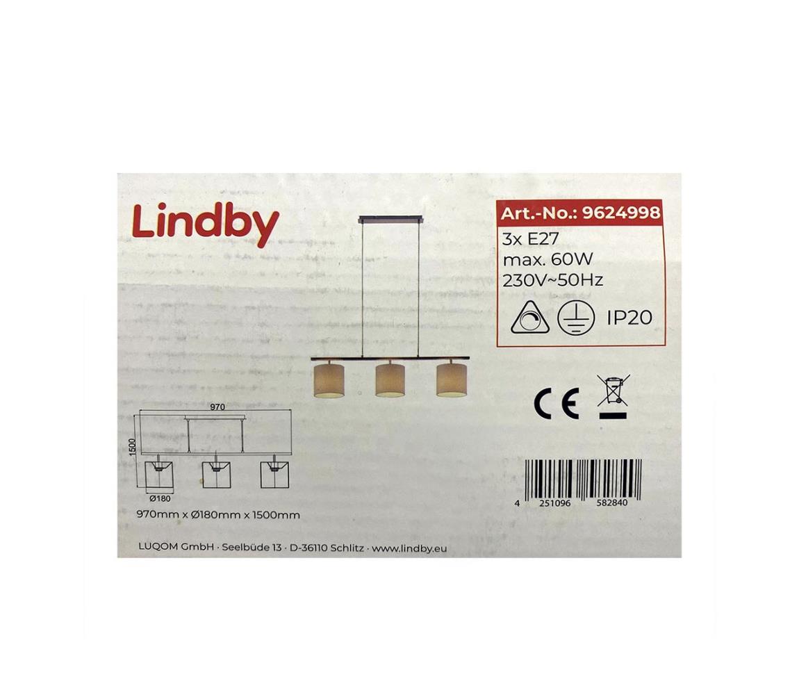 Lindby Lindby - Lustr na lanku ZALIA 3xE27/60W/230V LW0056