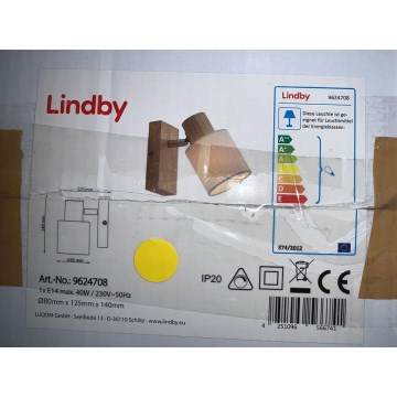 Lindby - Nástěnné bodové svítidlo WANESSA 1xE14/40W/230V