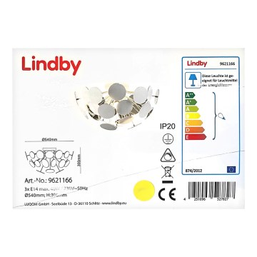 Lindby - Přisazený lustr KINAN 3xE14/40W/230V