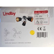 Lindby - Přisazený lustr SINDRI 3xE14/25W/230V