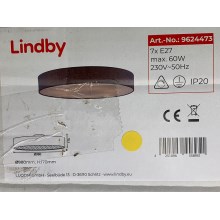 Lindby - Stropní svítidlo GORDANA 7xE27/60W/230V