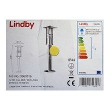 Lindby - Venkovní lampa ERINA 1xE27/60W/230V IP44