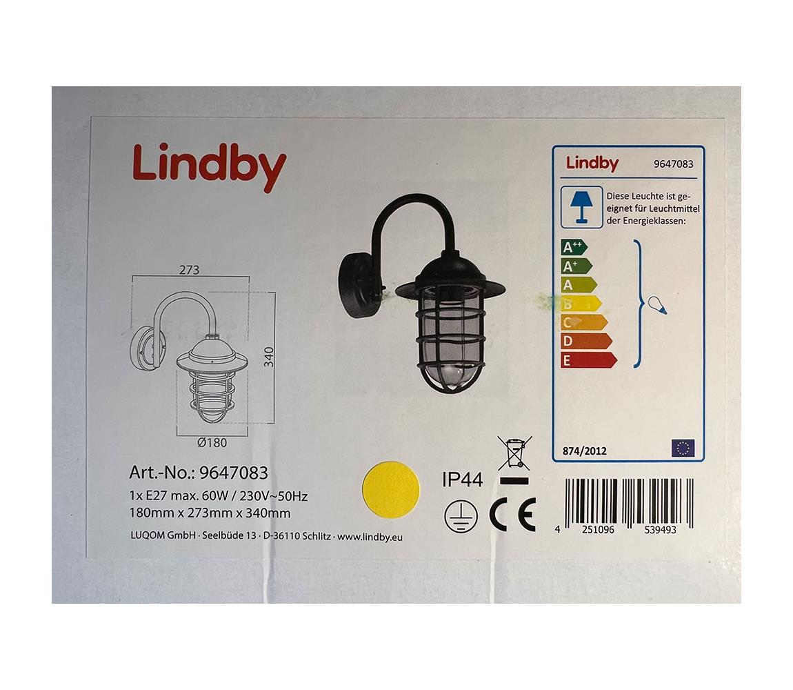 Lindby Lindby - Venkovní nástěnná lampa NAILA 1xE27/60W/230V IP44 LW0340