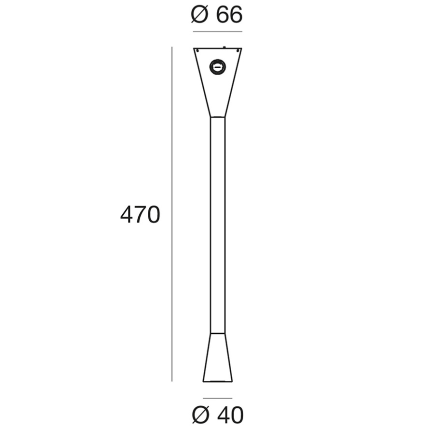 Linea Light 7232 - LED Nástěnné svítidlo SNAKE  1xLED/2W/230V