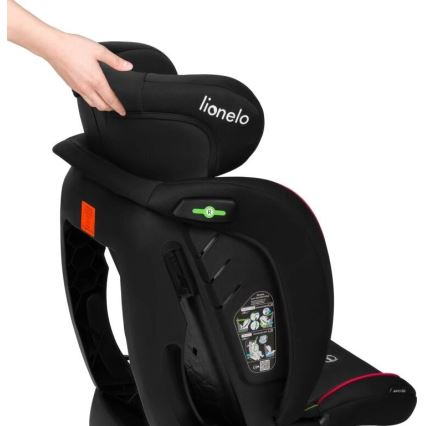 Lionelo - Autosedačka AART i-Size 40-150 cm černá/červená