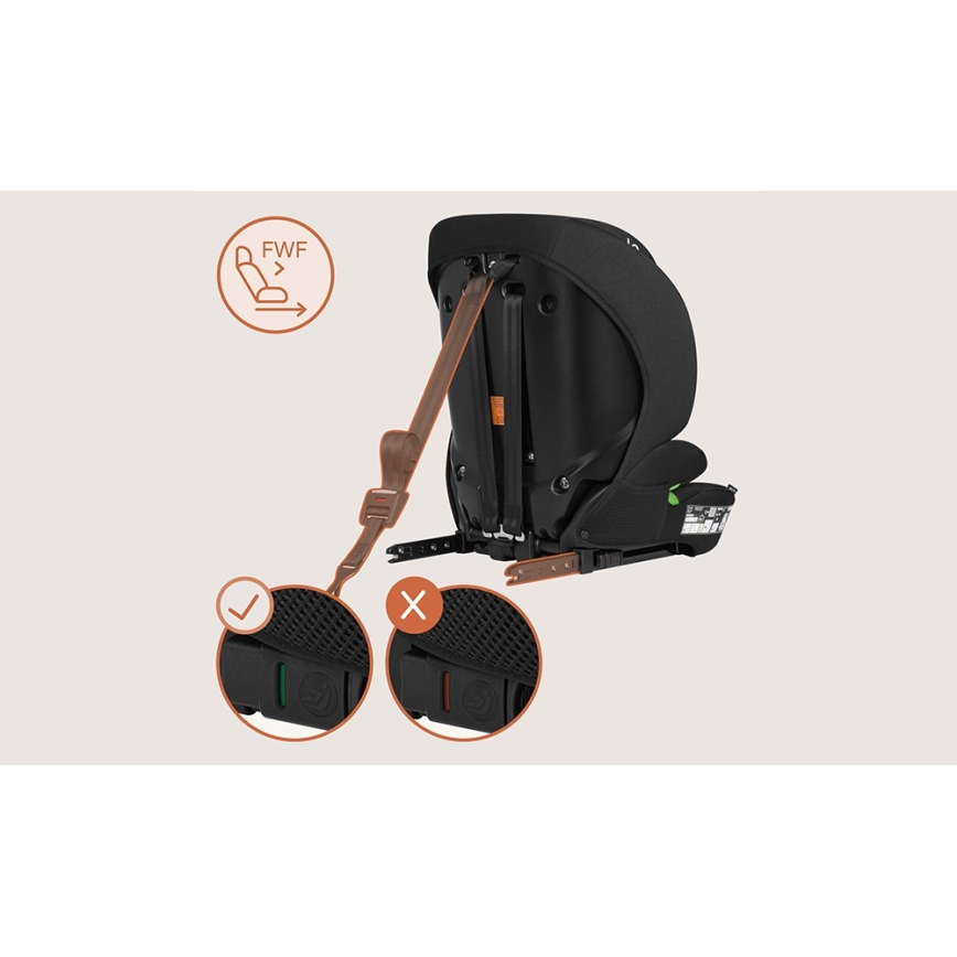 Lionelo - Autosedačka BILLY i-Size 76-150 cm Black Carbon