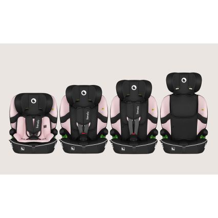 Lionelo - Autosedačka BILLY i-Size 76-150 cm Pink Baby