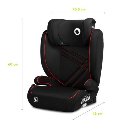 Lionelo - Autosedačka HUGO i-Size 100-150 cm černá/červená