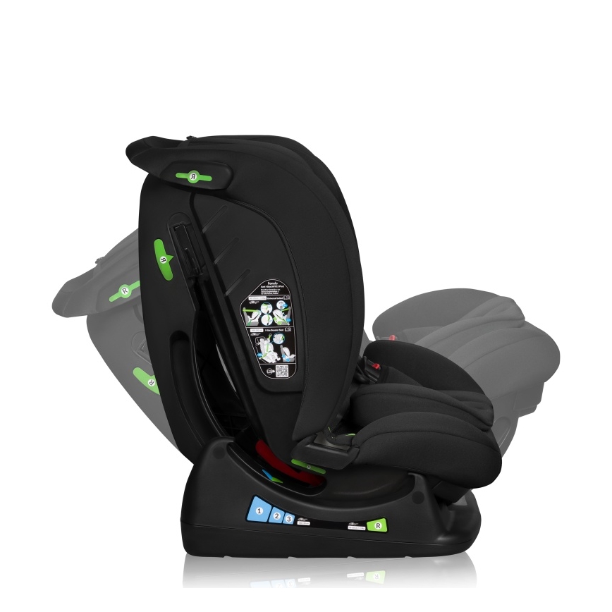 Lionelo - Autosedačka IZZY i-Size 40-150 cm Black Carbon