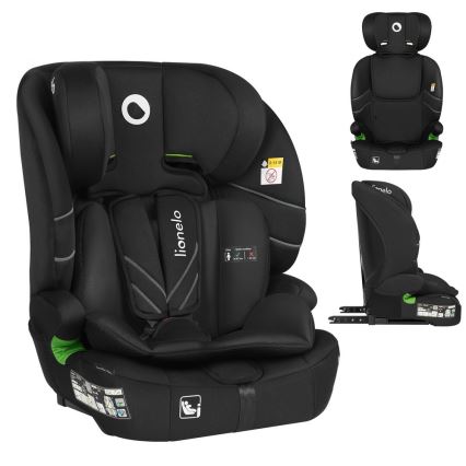 Lionelo - Autosedačka LEVI FIX i-Size 76-150 cm Black Carbon