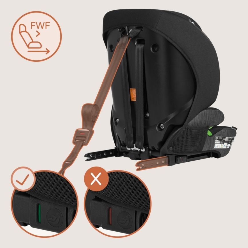 Lionelo - Autosedačka LEVI FIX i-Size 76-150 cm Grey Stone