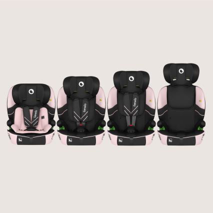 Lionelo - Autosedačka LEVI FIX i-Size 76-150 cm Pink Baby