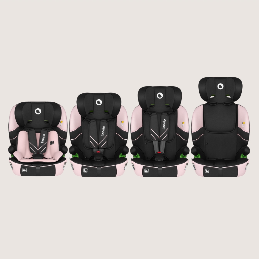 Lionelo - Autosedačka LEVI FIX i-Size 76-150 cm Pink Baby
