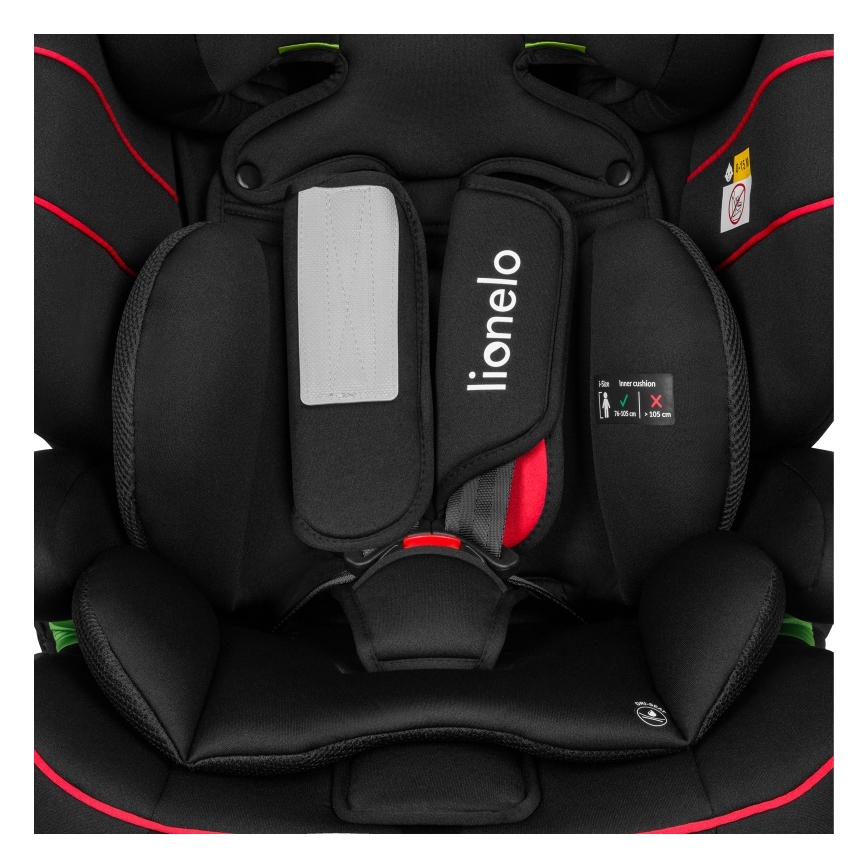 Lionelo - Autosedačka LEVI i-Size 76-150 cm Sporty Black