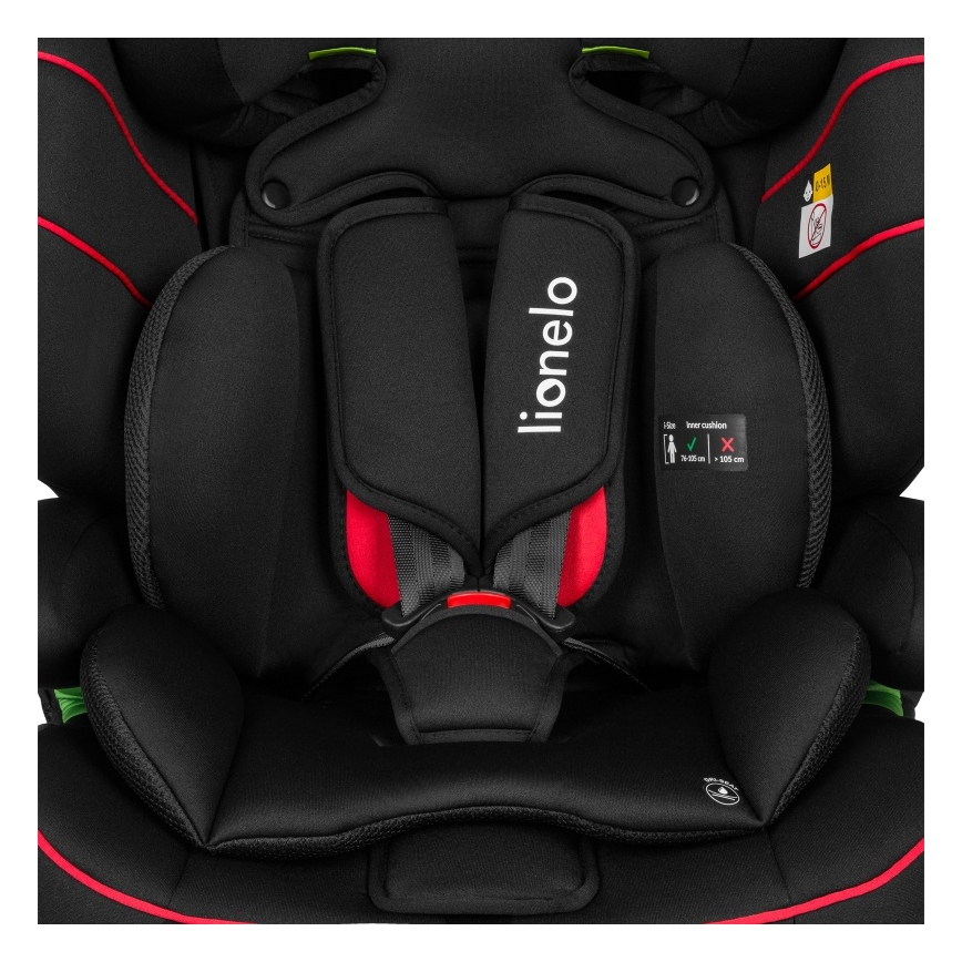 Lionelo - Autosedačka LEVI i-Size 76-150 cm Sporty Black
