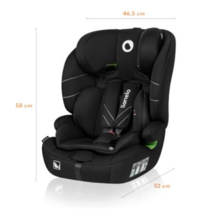 Lionelo - Autosedačka LEVI ONE i-Size 76-150 cm černá