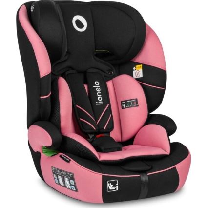 Lionelo - Autosedačka LEVI ONE i-Size 76-150 cm černá/růžová