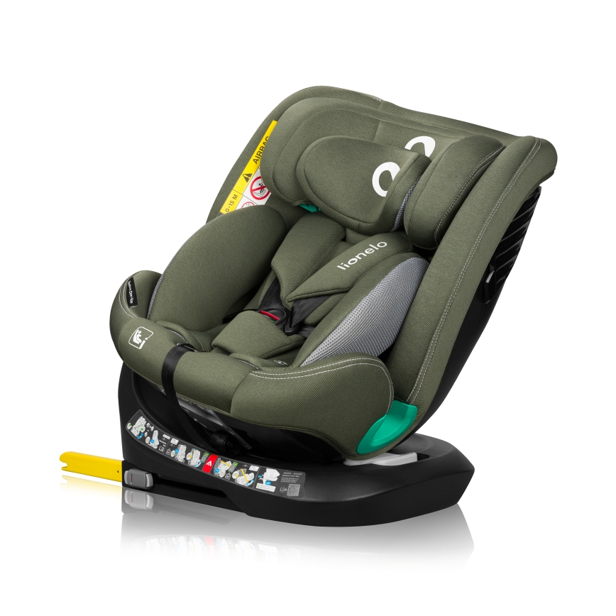 Lionelo - Autosedačka se základnou otočná BASTIAAN ONE i-Size 40-150 cm Green Olive