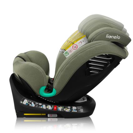 Lionelo - Autosedačka se základnou otočná BASTIAAN ONE i-Size 40-150 cm Green Olive
