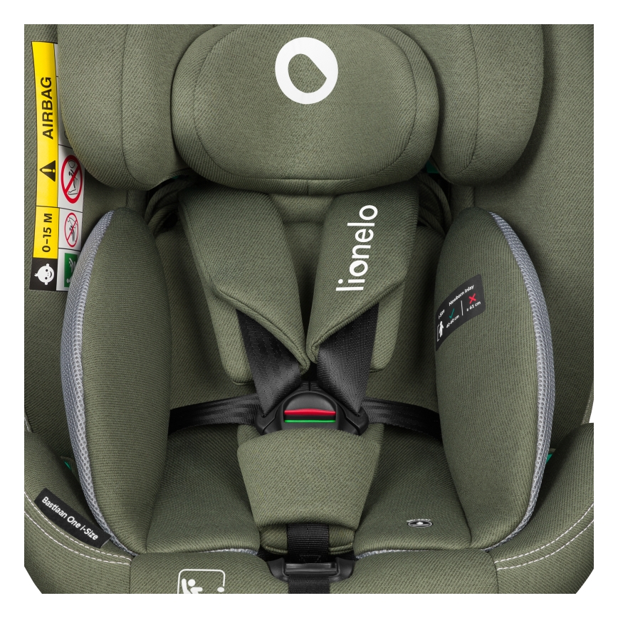 Lionelo - Autosedačka se základnou otočná BASTIAAN ONE i-Size 40-150 cm Green Olive