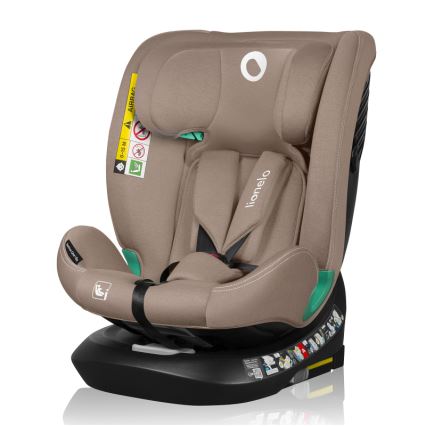 Lionelo - Autosedačka se základnou otočná BASTIAAN ONE i-Size 40-150 cm Beige Sand